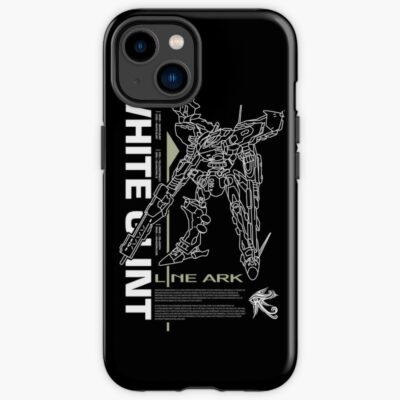 Armored Core 4 Line Ark Mech White Glint Iphone Case