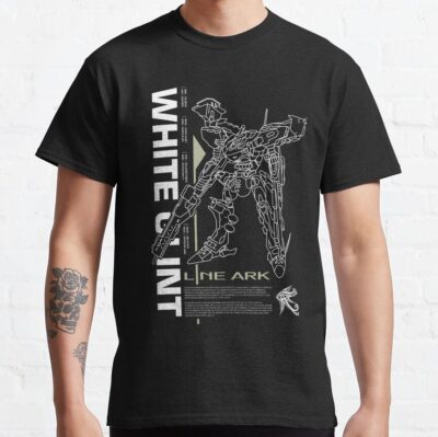Armored Core 4 Line Ark Mech White Glint Negative T-Shirt