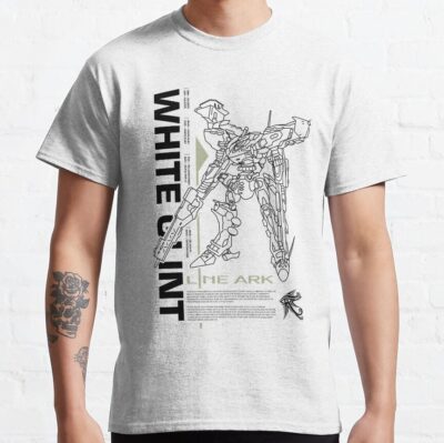 Armored Core 4 Line Ark Mech White Glint Positive T-Shirt
