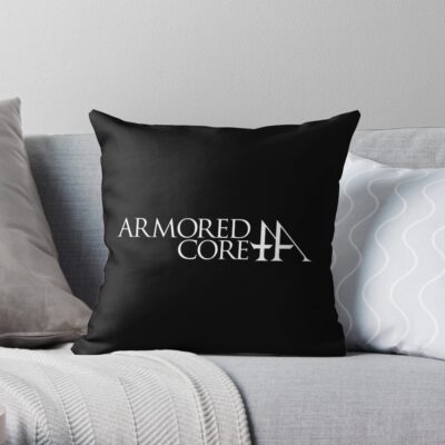 Armored Core For Answer Ps3 Logo White Throw Pillow