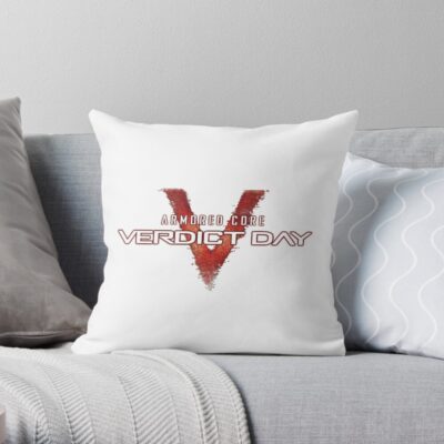 Armored Core V 5 Ps3 Verdict Day Logo Throw Pillow