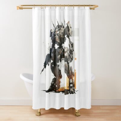 Armored Core Corporation Logo Positive Shower Curtain