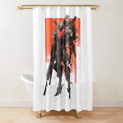 Armored Core Vi Mecha Firepower Shower Curtain