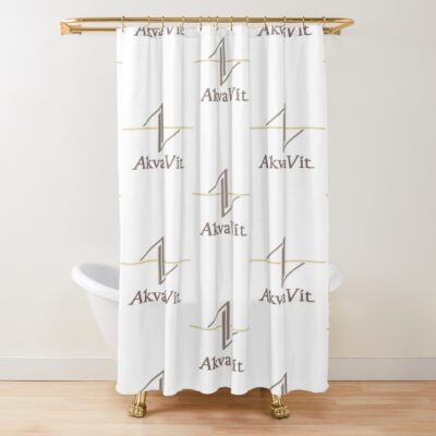 Armored Core Akvavit Corporate Logo Shower Curtain