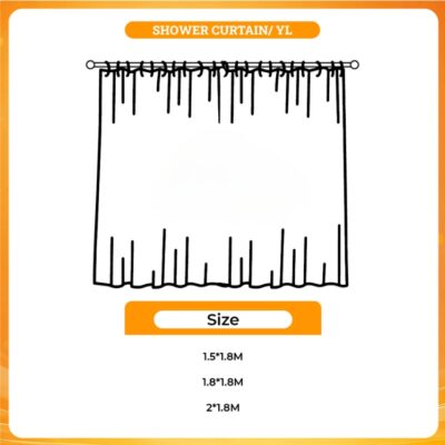 3D shower curtain - Armored Core Store